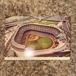 1977 Aerial View Of The New Yankee Stadium Bronx New York NY Posted Postcard
